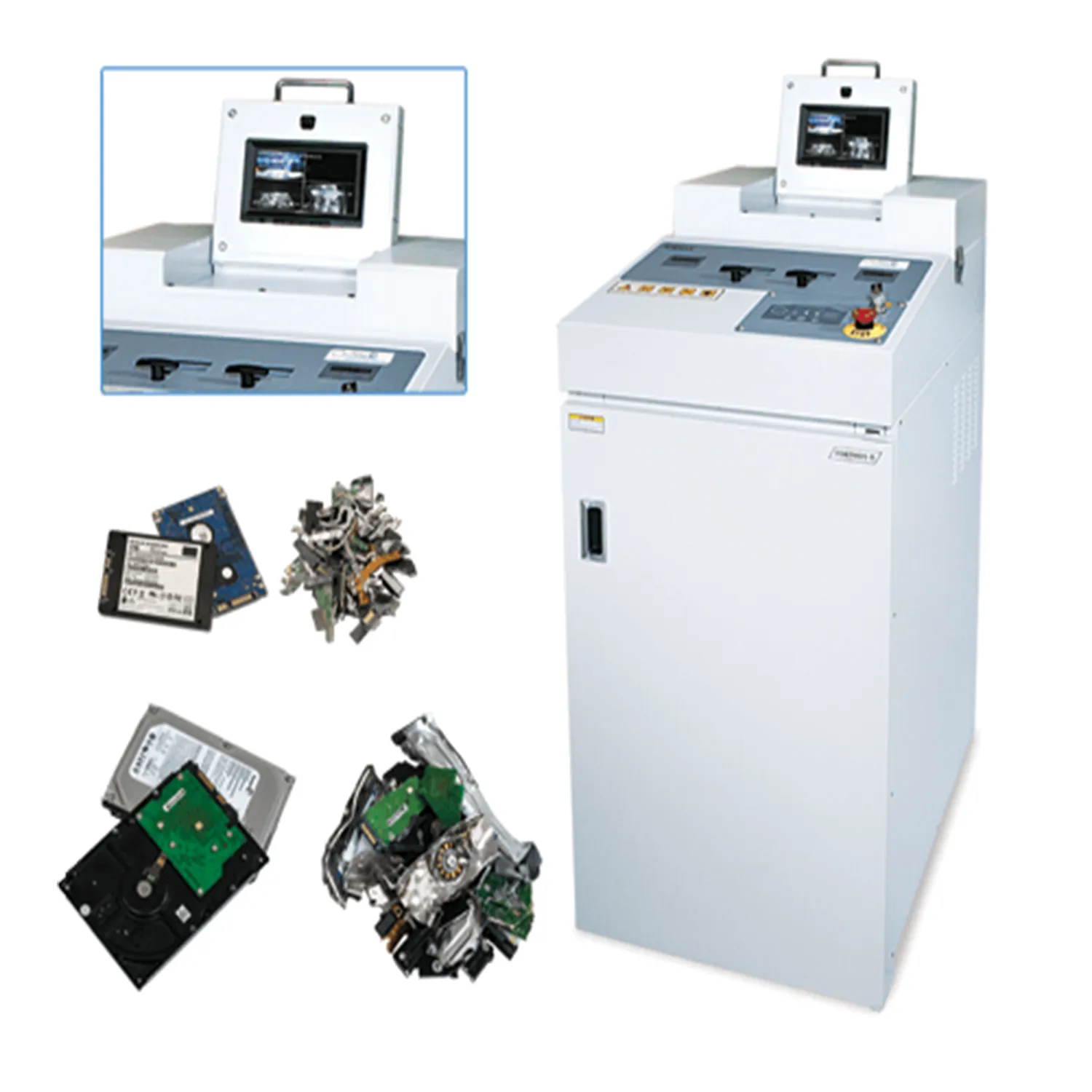 Formax FD 87HDS-R HDD/SSD Hard Drive Shredder with Recording System